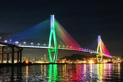 Busan Night Tour dengan Gwangalli Beach dan Yeongdo Seaside Park