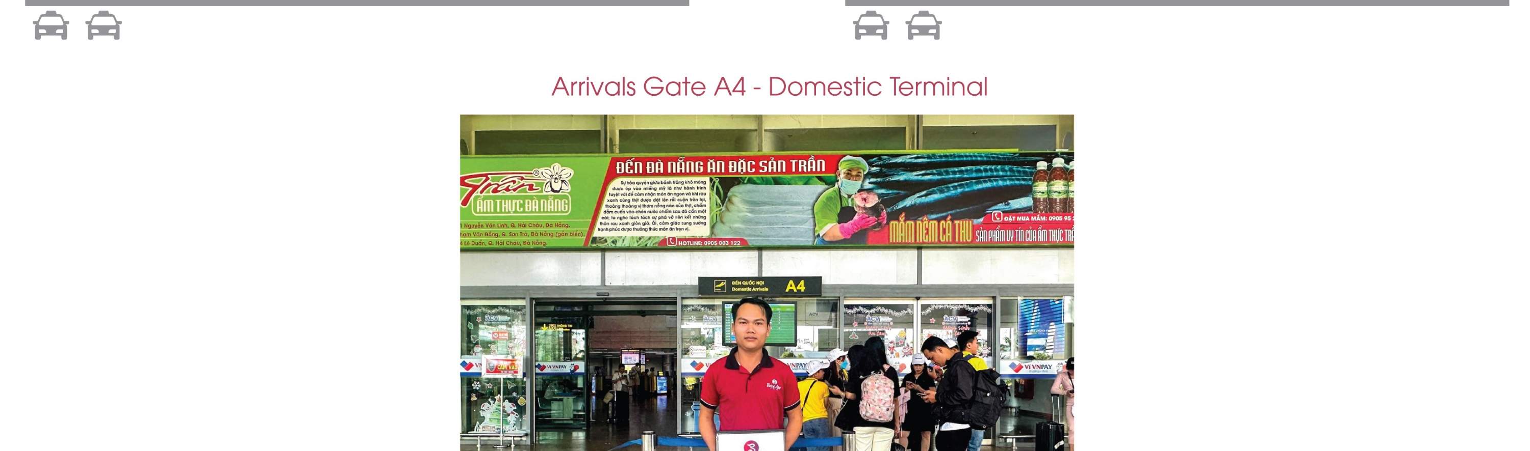 peta cara penjemputan di Bandara Danang