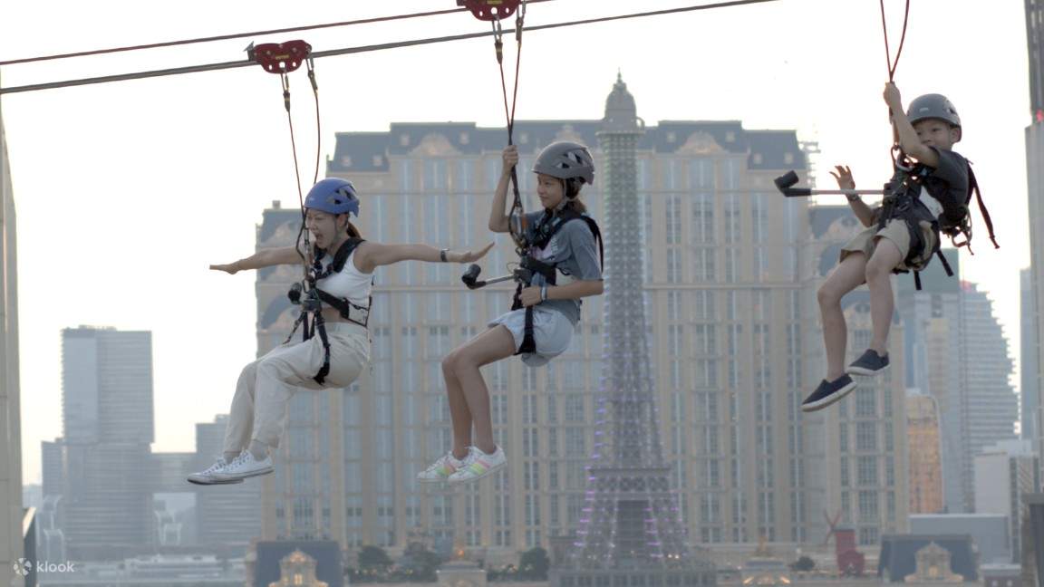 Macau Zipcity - Asia Pacific first urban zipline attraction